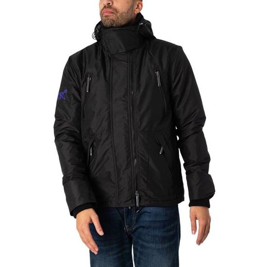 Veste Coupe-Vent Superdry Homme Noir Taille S – Windattacker – Capuche – Occasion