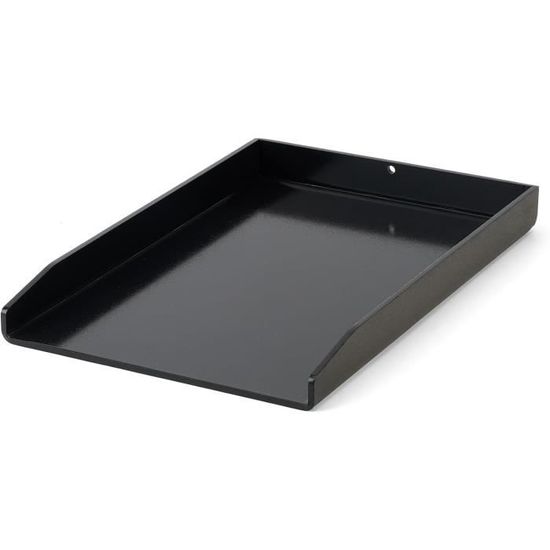 Plaque Plancha Pour Weber Traveler - Acier Inoxydable Antiadhésif - 49x29.5cm - Noir