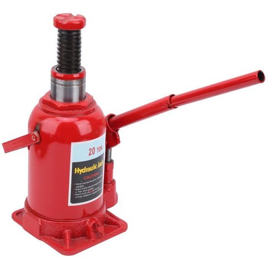 Cric Hydraulique de Voiture 20T, Cric-bouteille en Métal, Cric de Levage Hydraulique Portable, Cric de Voiture, pour la Construction Automobile, L'agriculture Industrielle
