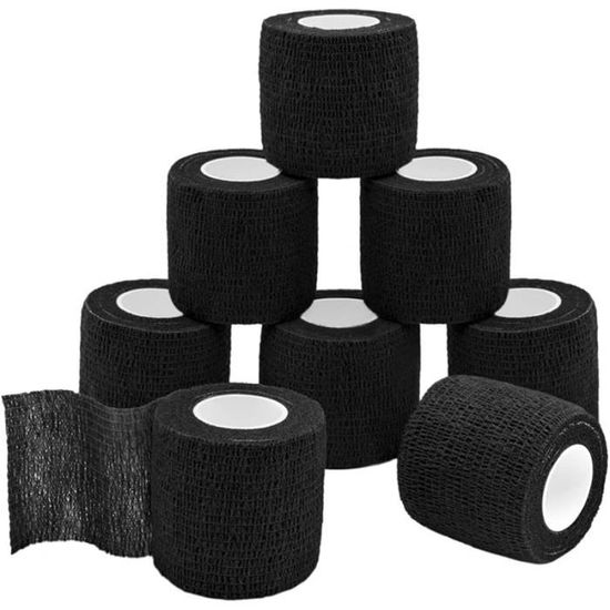 Bandages Auto-Adhésifs SIGANDG Pour Animaux - 8 Rouleaux 5cm X 4,5m - Respirants Et Élastiques - Motifs Pattes