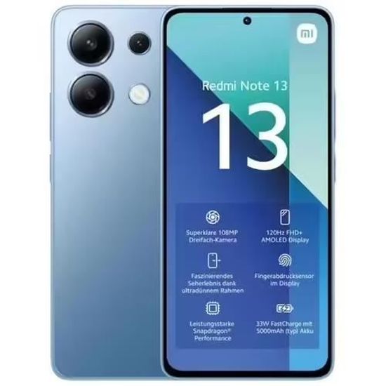 Téléphone mobile - XIAOMI - Redmi 13C - 6,74 pouces - 8 Go RAM - 256 Go