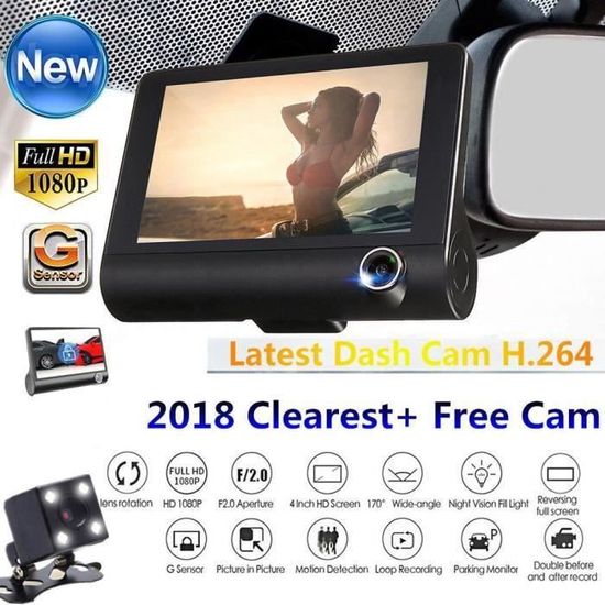 SURENHAP caméra de tableau de bord DVR de voiture 1080P enregistreur de