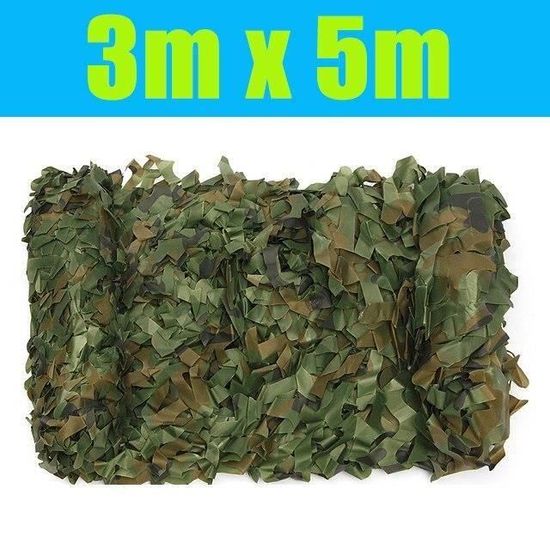 Filet De Camouflage Militaire Blanc - Pour Jardin, Abri, Cache-soleil - Tissu D'ombre - Neuf - Chine