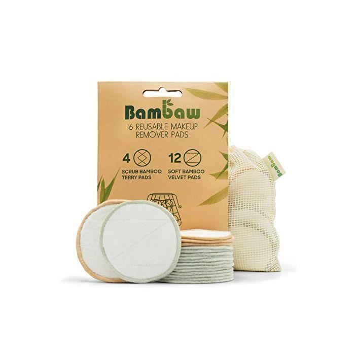 lingette demaquillante lavable - 16 disques demaquillant lavable - Coton Demaquillant Lavable - coton lavable - Disque demaquillant