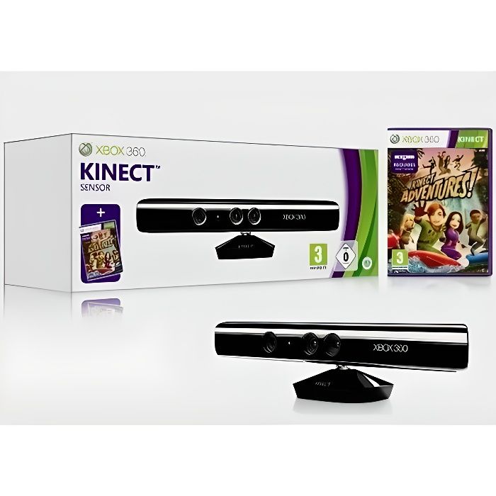 Pack Kinect Xbox 360 + Jeu Kinect Adventures Cdiscount Jeux vidéo