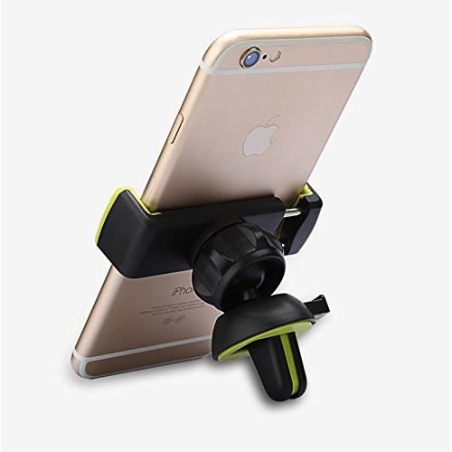 Support Téléphone Voiture avec Rotation 360° pour iPhone X/8 Plus/8/7 Plus, Samsung Galaxy S8/S8 Plus/Note 8/S7 Edge/A7/A5/A3, GPS W