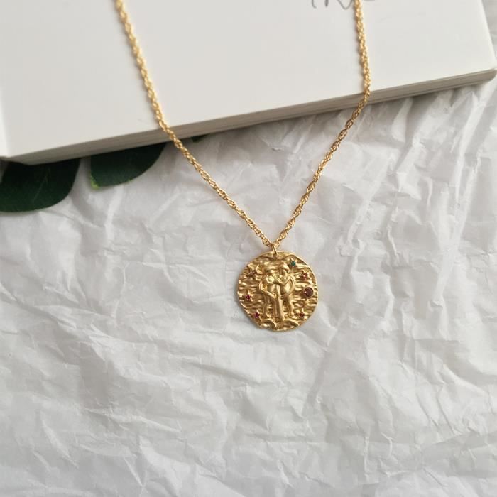 Zodiac Collier Pendentif Signe Du Zodiaque Collier_Argent11