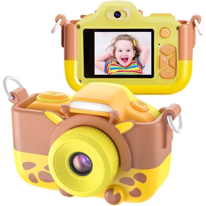 Appareil Photo pour Enfants, Caméscope Selfie pour Appareil Photo Numérique pour Petites Filles, 2 Pouces LCD / 1080P HD / 12MP / 25