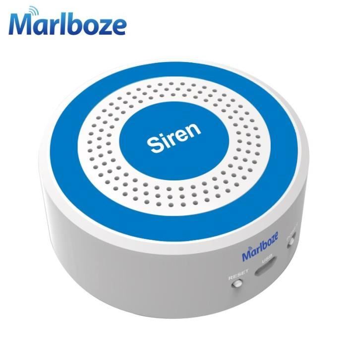 sirène sonore et lumineuse sans fil 433 mhz sirène stroboscopique de 100 db pour le système de panneaux d'alarme WIFI GSM EU plug