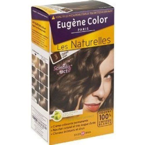 EUGENE COLOR Crème Colorante Permanente Les Naturelles - N°3 Châtain Clair