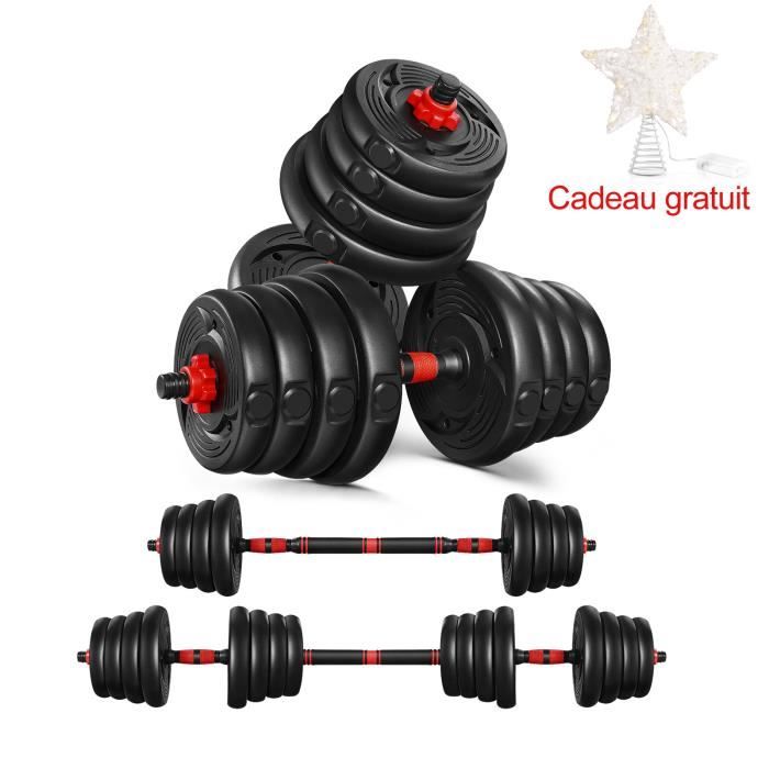Kit Haltères - 30kg musculation réglables – poids musculation