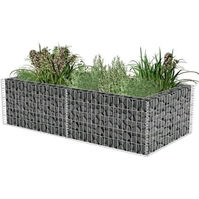 Super& Jardinière à gabion 180