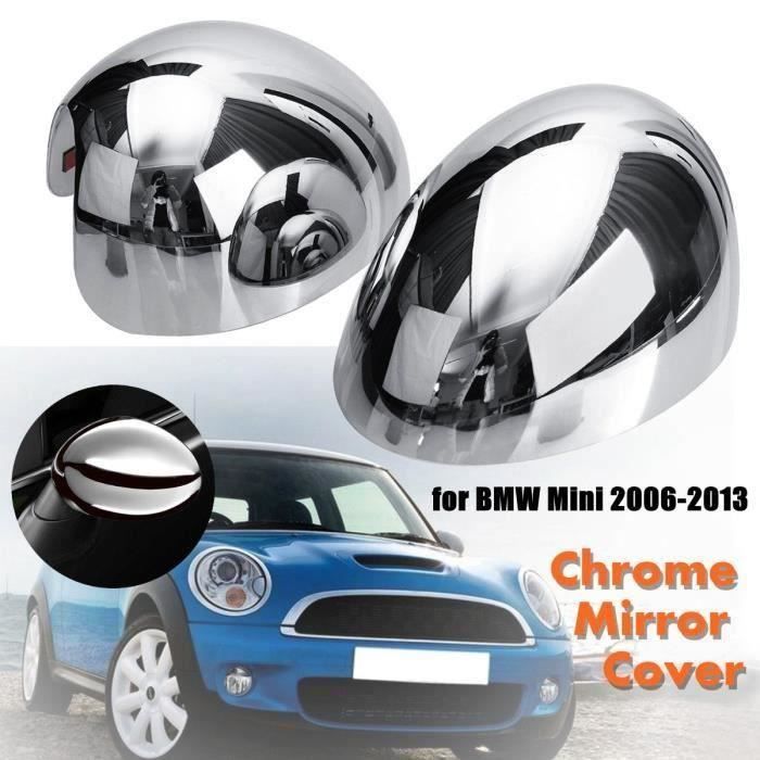 Paire Couvercle de Miroir Chromé Pour BMW Mini Cooper 2006 - 2013 Ve69316