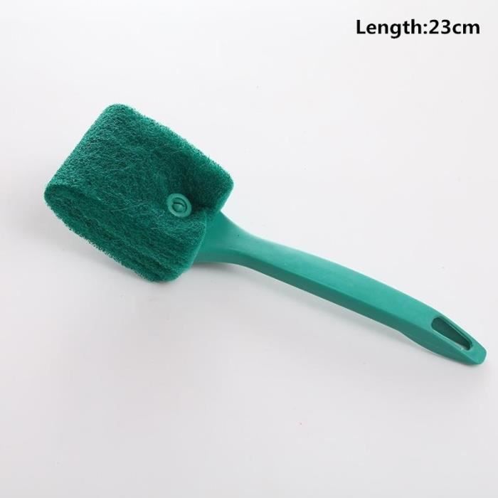 Vert foncé Moderne De Mode Brosse Algues Nettoyant Grattoir D'algues Aquarium Fish Tank Brosse De Nettoyage Vert foncé