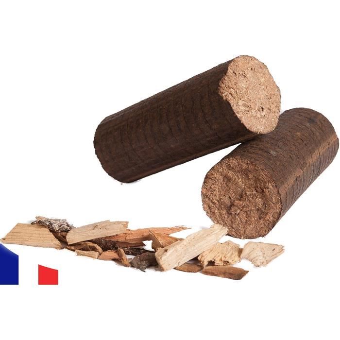 Bois de Chauffage Compressé 100% Bois Dur - 20 kg