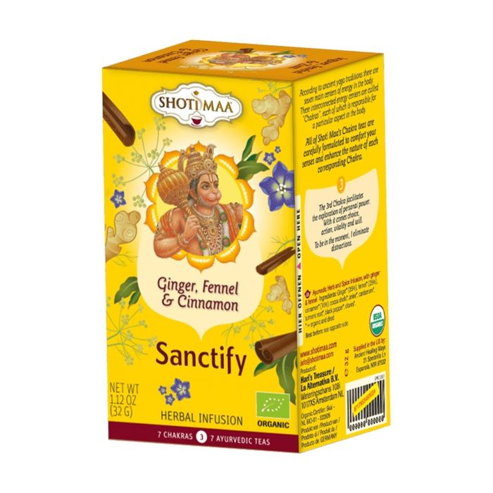 HARIS TREASURES - Tisane Gingembre Fenouil Cannelle - Sanctify 16 sachets infuseurs de 2g