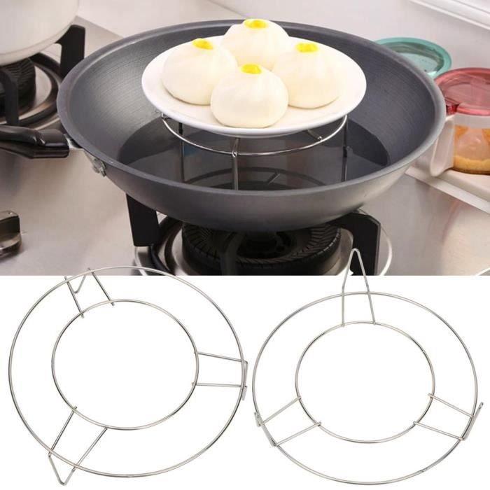 Accessoires de four à micro-ondes, support de vapeur en acier inoxydable à vapeur, casseroles pour plats accessoires de four à