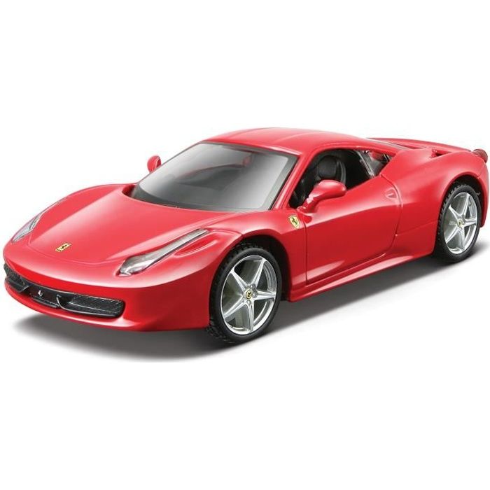 BURAGO Voiture miniature Ferrari en métal 458 Italia à l'échelle 1/24ème
