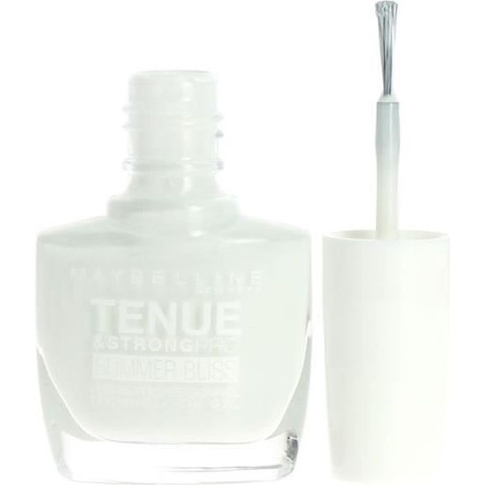 Vernis à Ongles Gemey Maybelline Tenue & Strong Pro Summer - 871 White Sail - Blanc