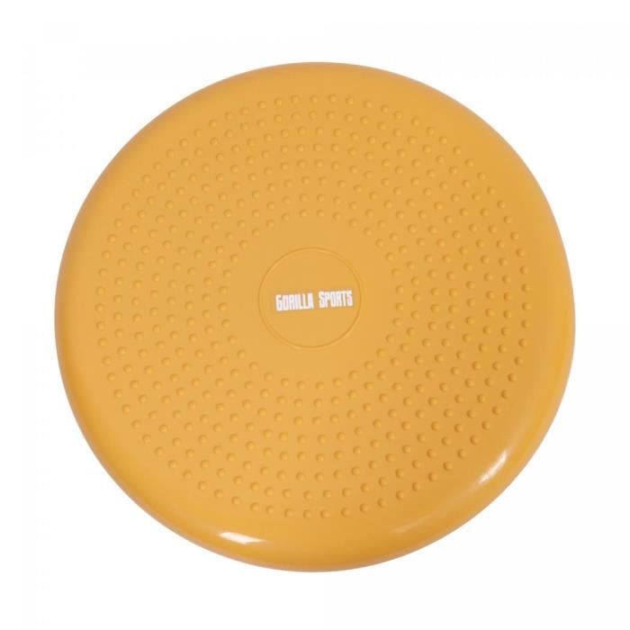 Coussin d'assise gonflable avec picots ⌀ 33 cm - JAUNE ORANGE