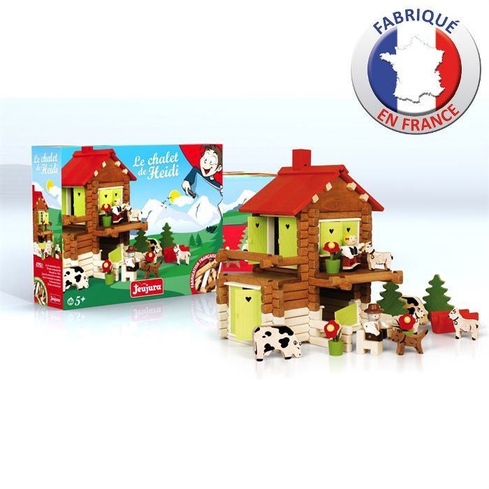 JEUJURA - Le Chalet de Heidi en bois 175 pièces