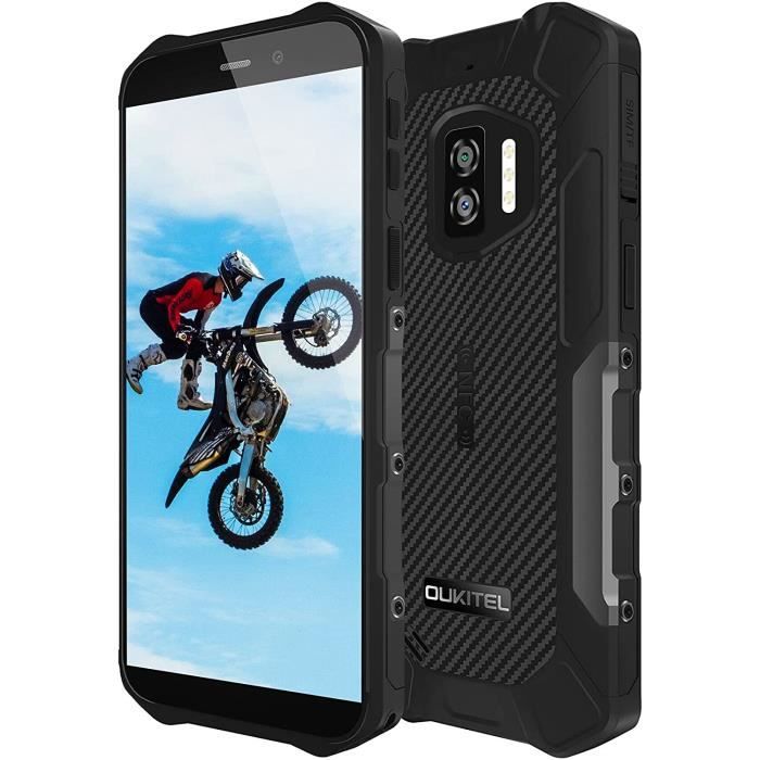 OUKITEL WP12 Smartphone Ram 4Go Rom 32Go IP68 Étanche Caméra 13MP 4000mAh Écran NFC 4G Téléphone robuste - Noir