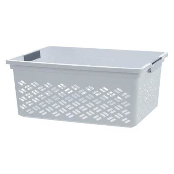 Panier À Linge -Empilable- 31cm Gris