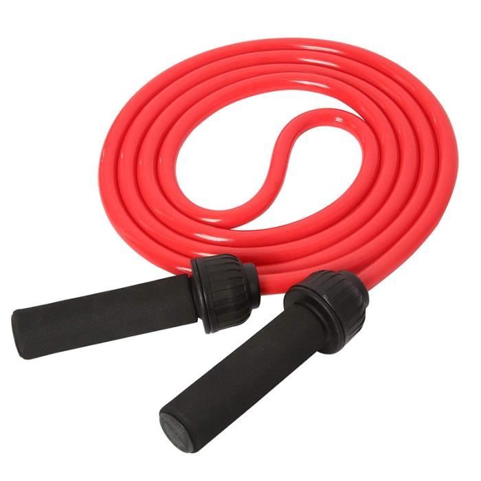 Corde à Sauter LestéE Corde à Sauter Lourde de 14 Mm de DiamèTre avec MéMoire PoignéEs en Mousse RembourréEs AntidéRapantes pour