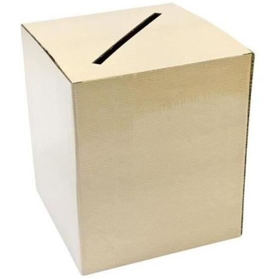 Tirelire urne en carton avec effet Kraft 23 x 20 cm (x1) REF/ACM611 Champêtre
