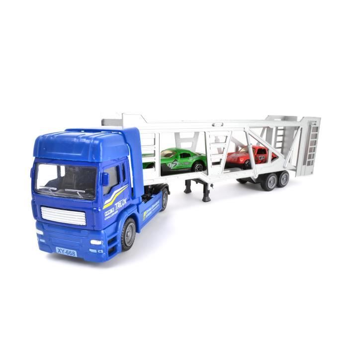 CAMION TRANSPORT 2 AUTOS MODELE ALEATOIRE - Livraison à l'unité.
