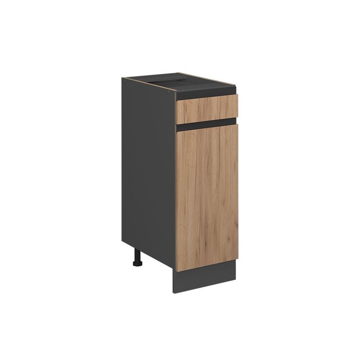 Meuble cuisine R-Line 30cm J-Shape sans PT Chêne de force doré/Anthracite Vicco 39758