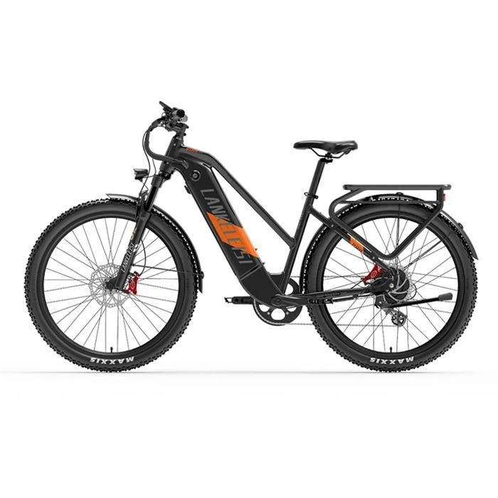 Vélo électrique LANKELEISI MX600 PRO Orange 500W moteurs 20AH batterie électrique 27.5 \