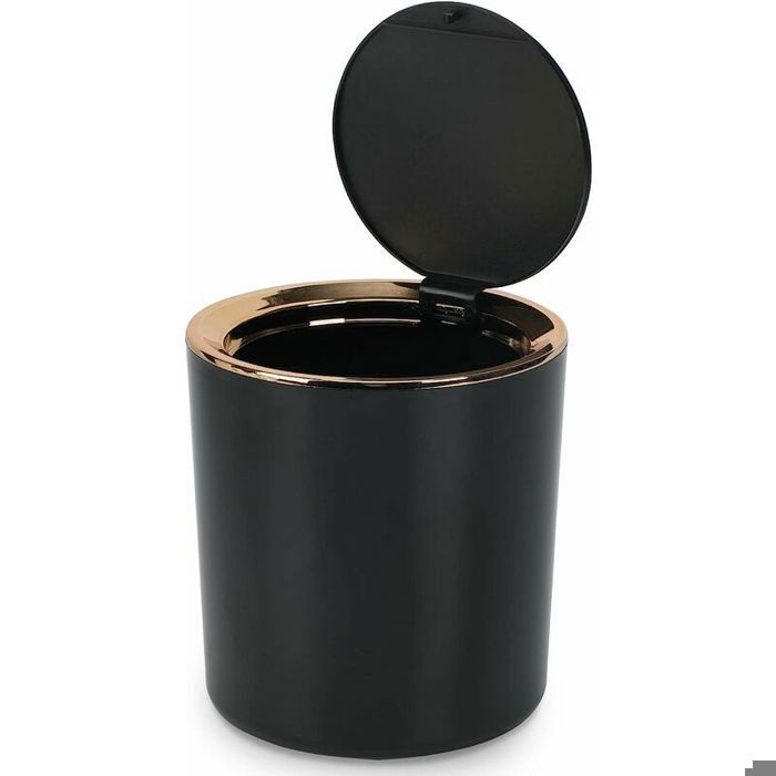 Petite Poubelle Bureau Noir - Compacte 8,2L, Parfaite Pour Petits Espaces Et Déco Moderne