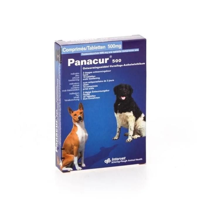 Meilleurs prix pour VERMIFUGE PANACUR 500 CHIENS 1 COMPRIMÉ PAR 10KG XL BOITE DE 10 COMPRIMÉS