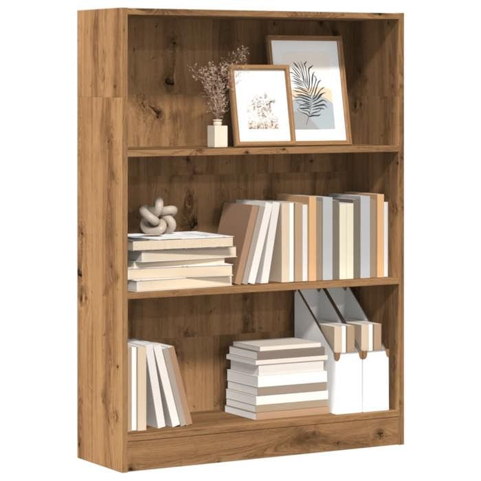 vidaXL Bibliothèque chêne artisanal 80x24x109 cm bois dingénierie étagère à livres porte-livres support à livres 857843