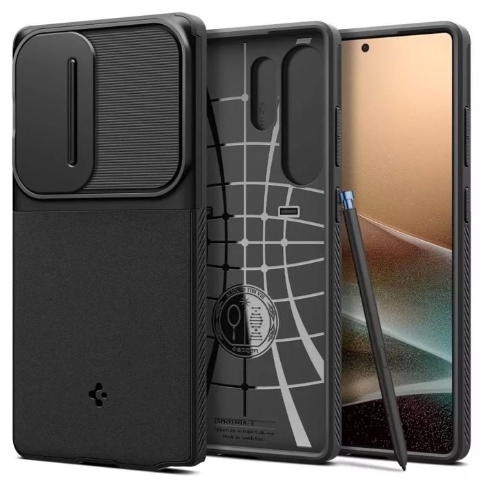 Coque pour Samsung Galaxy S25 Ultra Noir Spigen Optik Armor