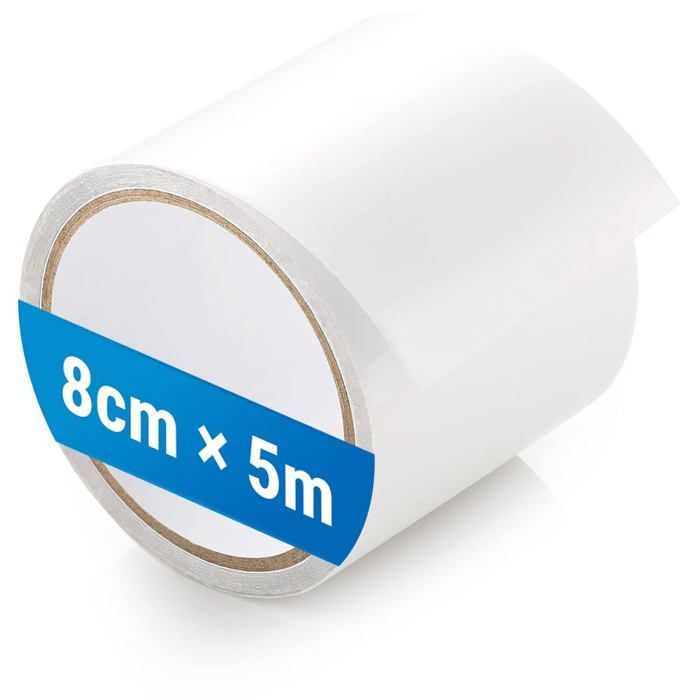 BNGXR Ruban De Réparation Tente 8 Cm X 12 M – Adhésif Imperméable Invisible Ultra-Résistant Pour Toile PVC, Auvent, Bâche, Voile Patch Réparation Doudoune