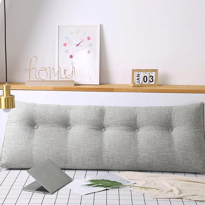 JEOBEST Coussin Compensé de Dossier la Relaxation Méditation Oreiller de Canapé Lin 160*50*20cm