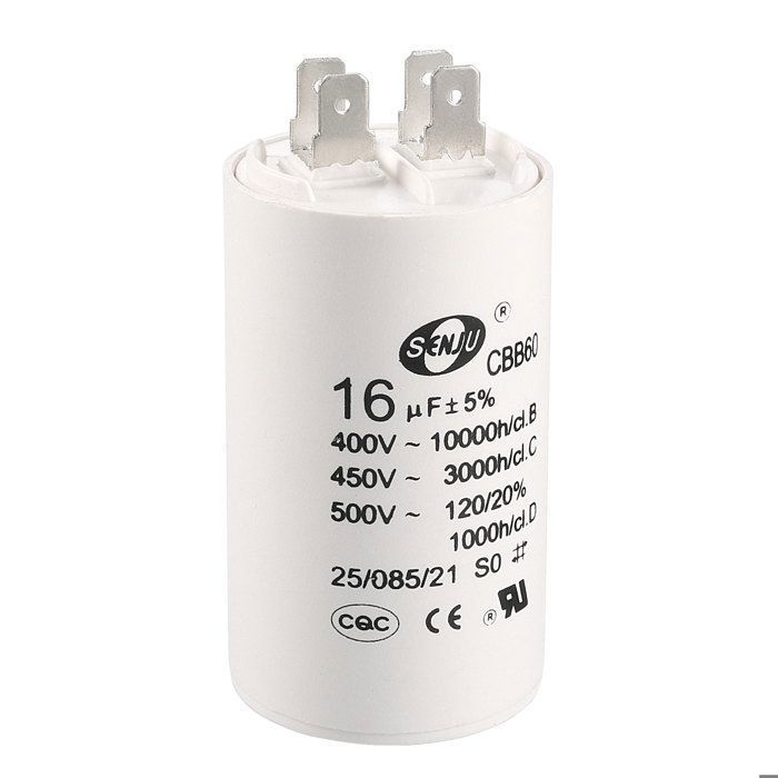 Condensateur Moteur CBB60 0,68µF 450V Permanent/démarrage - Neuf, Pour Moteurs électriques