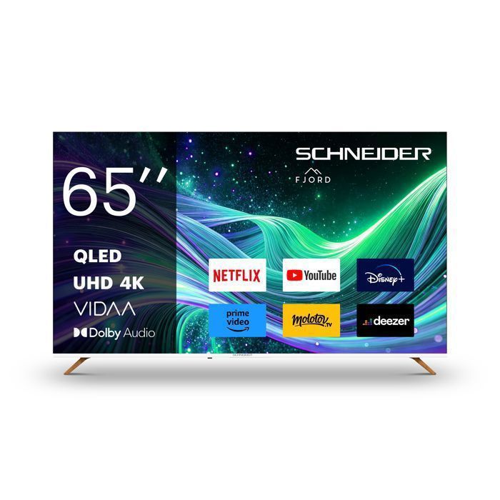 SCHNEIDER GMS65F1 Téléviseur QLED 65 164cm Fjord Smart Vidaa 3840*2160 pix UHD HDMIx3 Bluetooth - vue 5
