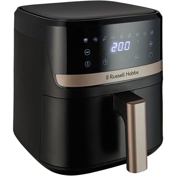 Russell Hobbs Air Fryer Rapid Air XXL (2 compartiments à 4,5 ou 9L total, Compact, silencieux, 9-en-1) Friteuse sans huile (économe, tactile,gril, rôtit et plus, pièces antiadhésives lavables) 27681-56 Russell Hobbs Air Fryer Rapid Air XXL (2 compartiments à 4,5 ou 9L total, Compact, silencieux, 9-en-1) Friteuse sans huile (économe, tactile,gril, rôtit et plus, pièces antiadhésives lavables) 27681-56