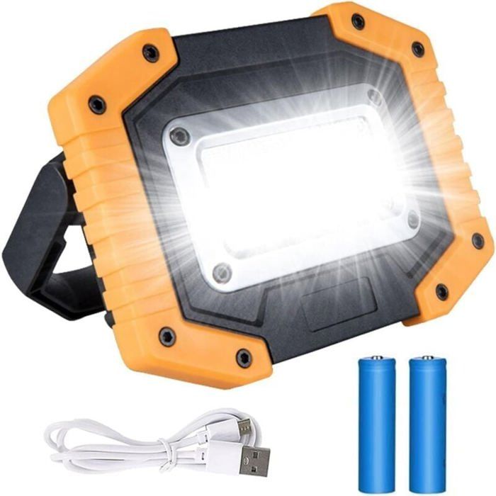 PORFOYO Lot De 4 Mini Projecteurs LED USB 3W - Spots Lumineux Blanc Chaud 3000K Pour Vitrines Et Armoires