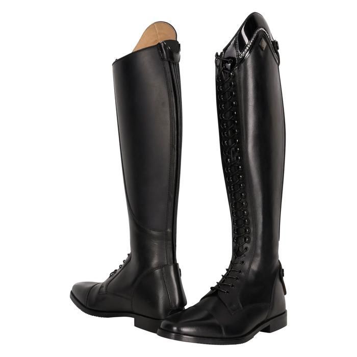 Bottes déquitation dressage courte/large femme Imperial Riding Olania - black lack-chrystal Bottes déquitation dressage courte/large femme Imperial Riding Olania - black lack-chrystal