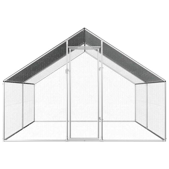 Comparer les prix de @FRENCH Poulailler dextérieur - Pour 10 Animau x - 275 x 4 x 192 m Acier galvanisé - Maison Lapin Enclos 91074