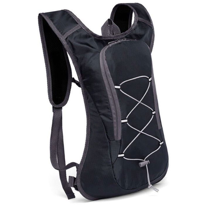 Sac à dos de vélo léger - OKZ - 6L - Bandes réfléchissantes - 43x28x8 cm - Compatible vessie à eau 1-2L - Respirant YYV