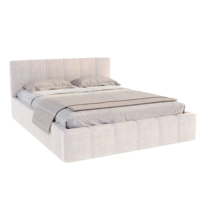 Lit Coffre Florida 120x200 - Sommier inclus Crème Lit Coffre Florida 120x200 - Sommier inclus Crème