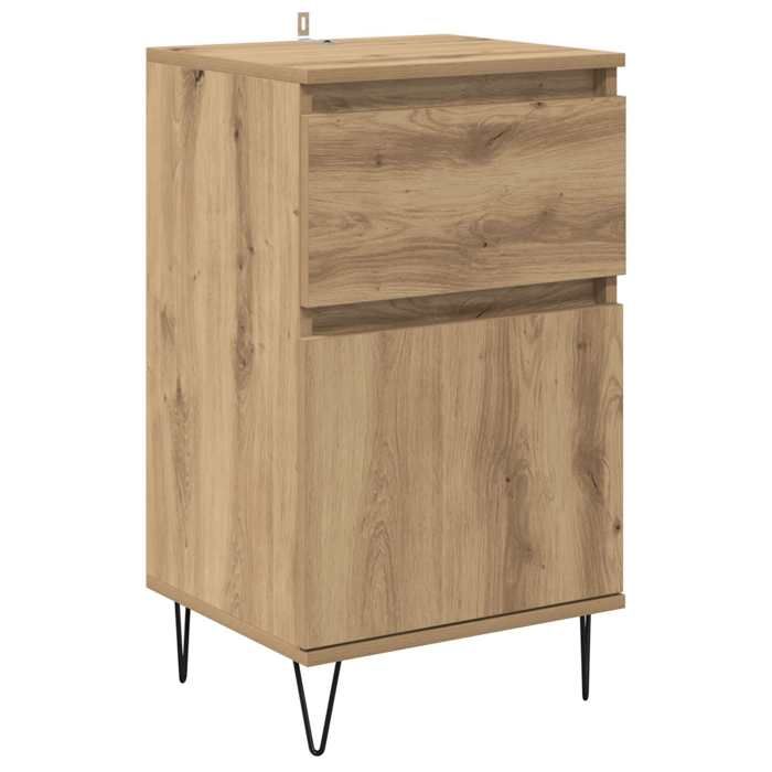 Buffet bas séjour {1 pièce} meuble de rangement design épuré chêne artisanal 35 x 40 x 70 cm Bois dingénierie xad27j22