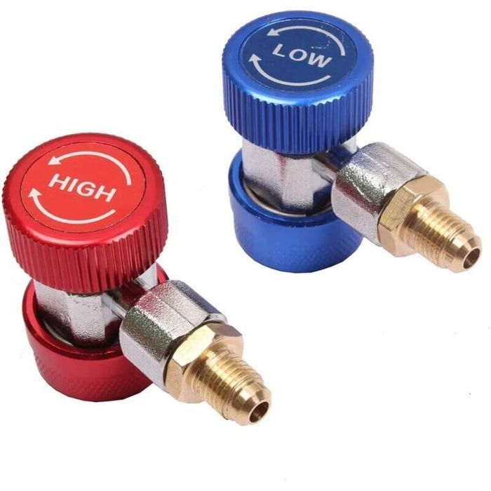 Adaptateur de charge CA rapide R134A connecteur coupleur kit conversion climatisation voiture 1/4 SAE