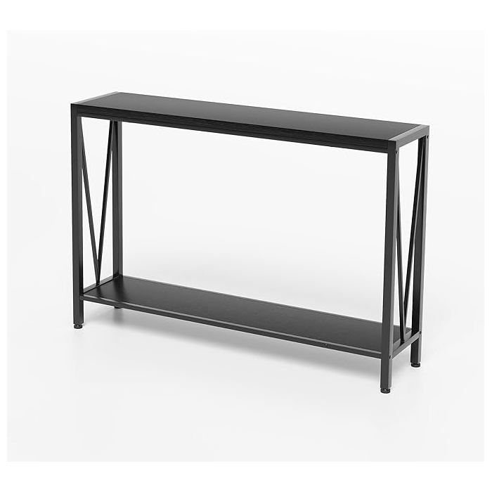 Console 110×25×76cm cadre métal étroite hall chevet derrière canapé salon entrée couloir