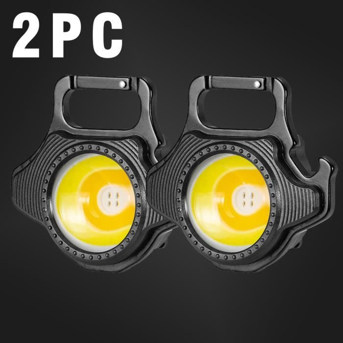 Mini Lampe LED Porte-clés COB – Recharge USB Ultra Puissante – Urgence Et Multifonction